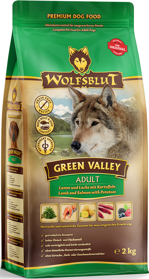 Wolfsblut Green Valley Adult - Lamm & Lachs mit Kartoffeln