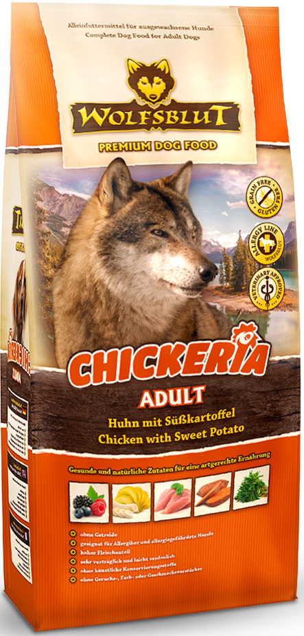 Wolfsblut Chickeria Adult -  Huhn mit Süßkartoffeln 2kg