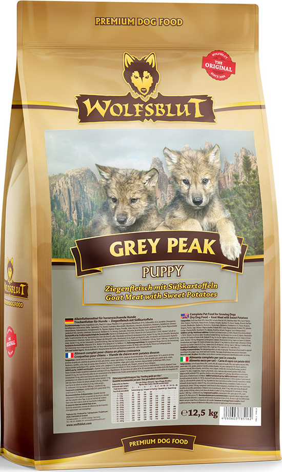 Wolfsblut  Grey Peak Puppy - Ziegenfleisch mit Süßkartoffeln  12,5kg