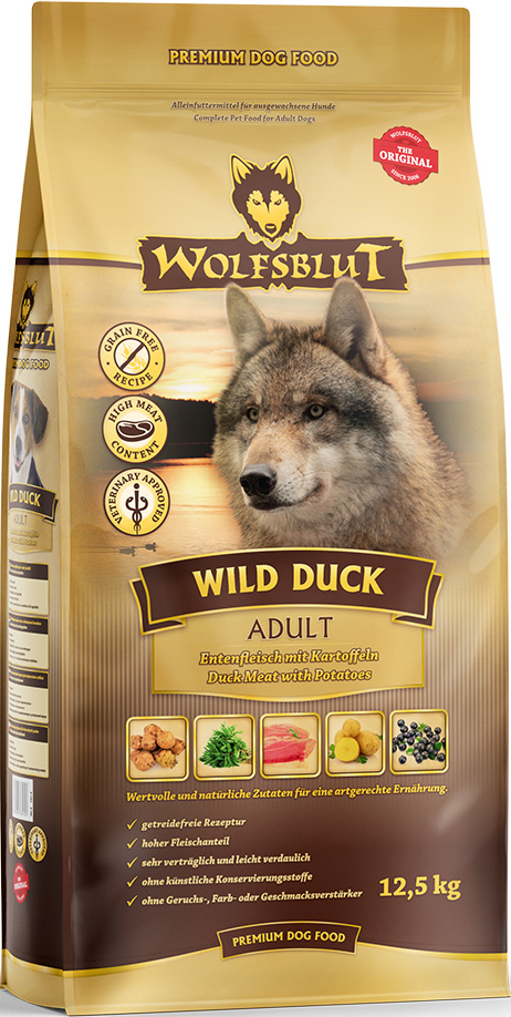 Wolfsblut Wild Duck Adult - Ente mit Süßkartoffeln 12,5kg