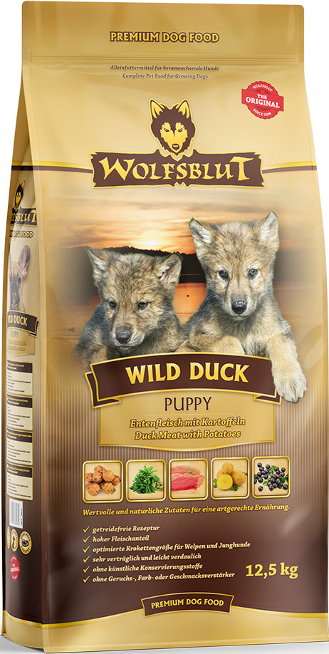 Wolfsblut Wild Duk Puppy - Ente & Kartoffeln 12,5kg